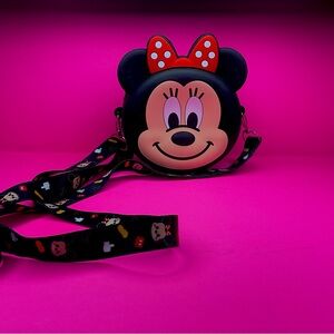 Minnie Mouse Kids Crossbody Bag - Black and Red